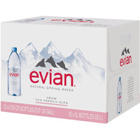 Evian Natural Spring Water 1 L, 12 Pk. A1