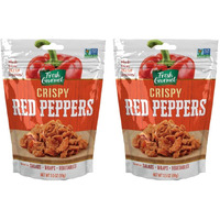 Fresh Gourmet Crispy Red Peppers Crunchy Snack And Salad Topper (3.5 Ounce (Pack Of 2))