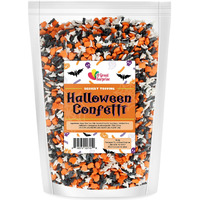 Halloween Confetti Sprinkles - 10 Ounces - Ghost Bat Pumpkin Quins - Spooky Dessert Topping Mix
