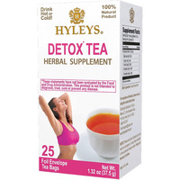 Hyleys Detox Tea For Cleanse - Black Tea With Ginger, Honey & Cinnamon - 25 Tea Bags (1 Pack) - Supports Digestion, Detox & Bloating Relief (12 Pack - 300 Tea Bags Total)