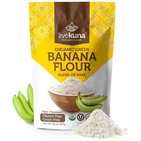 Livekuna Organic Banana Flour - Gluten Free All Purpose Flour Alternative For Baking & Cooking Recipes - Grain Free Vegan Banana Flour, Rich In Fiber & Vitamins For Keto & Paleo Diets, 32Oz Bag