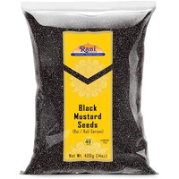 Rani Black Mustard Seeds Whole Spice (Kali Rai) 14Oz (400G) ~ All Natural | Gluten Friendly | Non-Gmo | Kosher | Vegan | Indian Origin