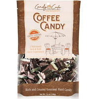 Candy Shop Coffee Candy, Dark Coffee Candy, Rich And Creamy Gourmet Hard Candy, Authentic Brazilian Coffee Flavor, Individually Wrapped, Resealable Bag (Coffee, 7 Oz)