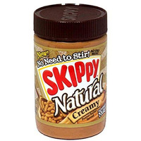 Skippy Natural Creamy Peanut Butter, 15 Ounce (Pack Of 12)