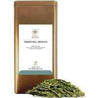 Tian Hu Shan Special Grade Tea Chinese Longjing/Dragon Well Green Tea Loose Leaf 4Oz (113G) Tin