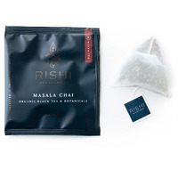 Rishi Tea Masala Chai Black Sachet Tea Bag Blend - Organic, Assam With Whole Spices, Energizing & Caffeinated - 50 Count