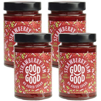 Good Good Sweet Strawberry Jam - Low Calorie, Low Carb & No Added Sugars - Keto Friendly Jelly - Vegan - Gluten Free - Preserves - 12 Ounce (Pack Of 4)