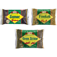 Ziyad Premium Spice Variety Pack, Flavorful Spices, No Additives, No Msg, Sumac, Green Za'Atar, Freekeh, Frikeh, Since 1966, Pack Of 3