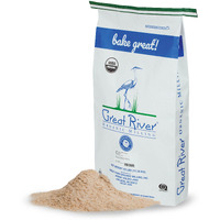 Great River Organic Milling Organic Whole Wheat Flour, 25-Pounds (Pack Of1)