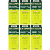 Bigelow Decaffeinated Green Tea 28-Count Boxes (Pack Of 6) Premium Bagged Caffeine-Free Green Tea Antioxidant-Rich All Natural Decaffeinated Tea In Individual Foil-Wrapped Bags