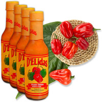 D'Elidas Habanero Hot Sauce, Natural Habanero Pepper Hot Sauce, Chombo Picante Sauce #1 In Panama, Non-Gmo, Keto Friendly Food Habanero Sauce, 5 Fl Oz (Pack Of 4)