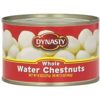 Dynasty Canned Whole Water Chestnuts, 8-Ounce (Pack Of 12)
