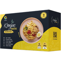 Hethstia Konjac Noodle Fettuccine, Low-Carb Shirataki Pasta, Keto & Paleo-Friendly, Gluten-Free, Vegan, Low-Calorie, Oat Flavor (5.65 Oz, 10-Pack)