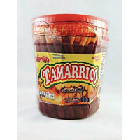 Tamarrico Tarugos Tamarindo With Chile Mexican Tamarind Candy Sticks 50 Pcs 1Kg - 4 Pack