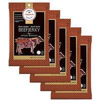 Aufschnitt Sweet Chipotle Beef Jerky | Certified Glatt Kosher | Gluten Free, No Nitrites (5 Pack)