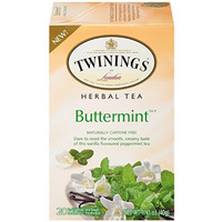 Twinings Buttermint Herbal Tea, 20 Count (Pack Of 6), Individually Wrapped Bags, Creamy Vanilla & Peppermint, Caffeine Free