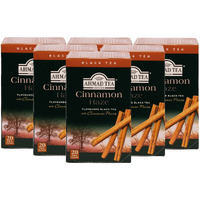 Ahmad Tea Black Tea, Cinnamon Haze Teabags, 20 Ct (Pack Of 6) - Caffeinated & Sugar-Free