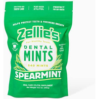 Zellie's  100% Xylitol Sugar Free Spearmint Breath Mints  Non-Gmo, Low-Calorie, Gluten Free, Vegan & Kosher Mints (540 Count (Pack Of 1))