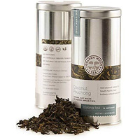 Golden Moon Coconut Pouchong Green Tea - Loose Leaf, Non Gmo - Travel Tin (16 Servings)