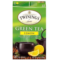 Twinings Lemon Green Tea, 20 Count (Pack Of 6), Individually Wrapped Bags, Zesty Citrus Aroma & Flavour, Caffeinated