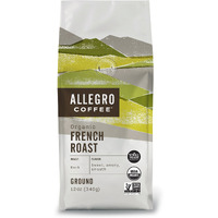 Allegro Coffee Organic French Roast Ground Coffee, 12 Oz