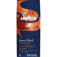 Lavazza House Blend Perfetto Ground Coffee 12Oz Bag, Medium Roast, Full-Bodied, Intensity 3/5, 100% Arabica, Ideal For Drip Brewers, (Pack Of 1) - Package May Vary