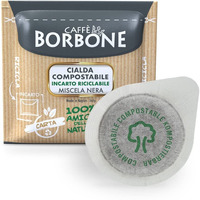 Caffe Borbone 150 Single Served Espresso Coffee Pods, Black Blend With Intensed And Marked Flavour, Roasted And Freshly Packaged In Italy