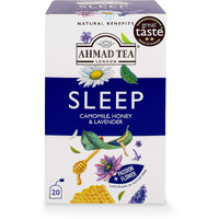 Ahmad Tea Herbal Tea, Camomile, Honey, & Lavender'sleep' Natural Benefits Teabags, 20 Ct (Pack Of 6) - Decaffeinated & Sugar-Free