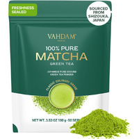 Vahdam, Japanese Matcha Tea Powder (50 Cups,3.53Oz) Sourced From Japan | Authentic Japanese Matcha Green Tea Powder | Classic Culinary Matcha From Japan
