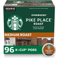 Starbucks K-Cup Coffee Pods-Medium Roast Coffee-Pike Place Roast For Keurig Brewers-100% Arabica-4 Boxes (96 Pods Total)