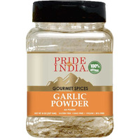 Pride Of India - Garlic Fine Ground - Gourmet & Culinary Grade - Classic Seasoning To Pasta/Sauces/Dips/Bakes - Easy To Store - 8 Oz. Medium Dual Sifter Bottle