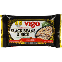 Vigo Authentic Black Beans & Rice, Low Fat, 8Oz (Black Beans & Rice, Pack Of 12)