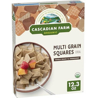 Cascadian Farm Organic Multi Grain Squares Cereal, Made With Whole Grain, 12.3 Oz