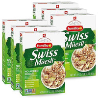 Familia Swiss Muesli Cereal, 0G Added Sugar, Energy-Packed Cereal With Raisins, Hazelnuts And Almonds, 29 Ounce Box (Pack Of 6)