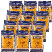 Delallo Gluten Free Orzo Pasta, Made With Corn & Rice, Wheat Free, 12Oz Bag, 12-Pack