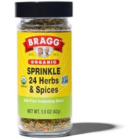 Bragg Organic Sprinkle Seasoning With 24 Herbs And Spices - 1.5 Oz - Salt-Free Seasoning Blend - Perfect For Vegetables, Meats, And Salads