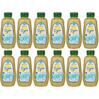 Koops' Organic Dijon Mustard - Dijon Seasoning, Gluten-Free, Kosher, Non-Gmo, Usda Certified Organic Mustard Sauce, Made In The Usa, From Quality Mustard Seeds - 12 Oz, Pack Of 12