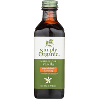 Simply Organic Vanilla Flavoring (Non-Alcoholic), Certified Organic, 4 Fl Oz (Pack Of 6)