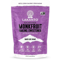 Lakanto Baking Monk Fruit Sweetener With Erythritol - Baking Sugar Substitute, Zero Calorie, Keto Diet Friendly, Zero Net Carbs, Extract, Sugar Replacement (Baking - 1 Lb)