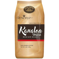Gold Coffee Kanaloa Blend: Medium Roast Whole Bean Coffee 2Lbs (Pack Of 1) - Coffee Beans With Smooth, Refreshing, And Deliciously Complex With Milk Chocolate, Floral Honey, And Sweet Lemon Notes