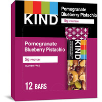 Kind Bars, Pomegranate Blueberry Pistachio, Healthy Snacks, Gluten Free, 5G Protein 12 Count
