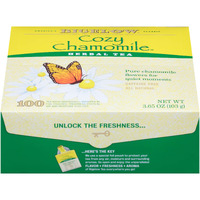 Bigelow Cozy Chamomile Herbal Tea, 100 Count Box Caffeine Free Herbal Tea