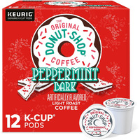 The Original Donut Shop Peppermint Bark Coffee, Black, 12 K-Cup Pods, 4.1 Oz