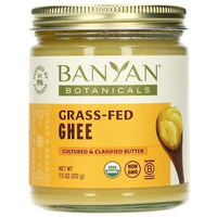 Banyan Botanicals Grass-Fed Ghee - Original Cultured Organic Ghee (Clarified Butter) - Tasty Oil & Butter Alternative For Cooking & Baking - 7.5 Oz - Non-Gmo Gluten Free Vegetarian