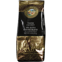 Royal Kona 10% Kona Coffee Blend, Toasted Coconut Flavor - Ground 8 Ounce Bag