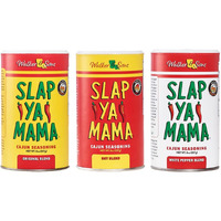 Slap Ya Mama Cajun Seasoning From Louisiana Spice Variety Pack, 8 Ounce Cans, 1 Cajun, 1 Cajun Hot, 1 White Pepper Blend