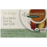 Davidson's Organics, Dragonwell Green, 100-Count Unwrapped Tea Bags