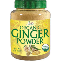 Jiva Organics Organic Ginger Root Powder, 1 Lb Bulk - Non-Gmo - For Cooking, Baking, Tea & More