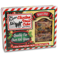 Claxton Fruit Cake - 3-1 Lb. - Holiday Pack - Regular Recipe