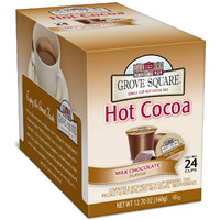 Grove Square Hot Cocoa Cups, Milk Chocolate, Single Serve Cup For Keurig K-Cup Brewers, 24-Count (Pack Of 2)